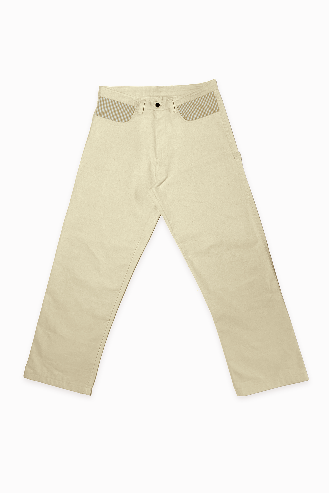 CREAM WORKER PANTS